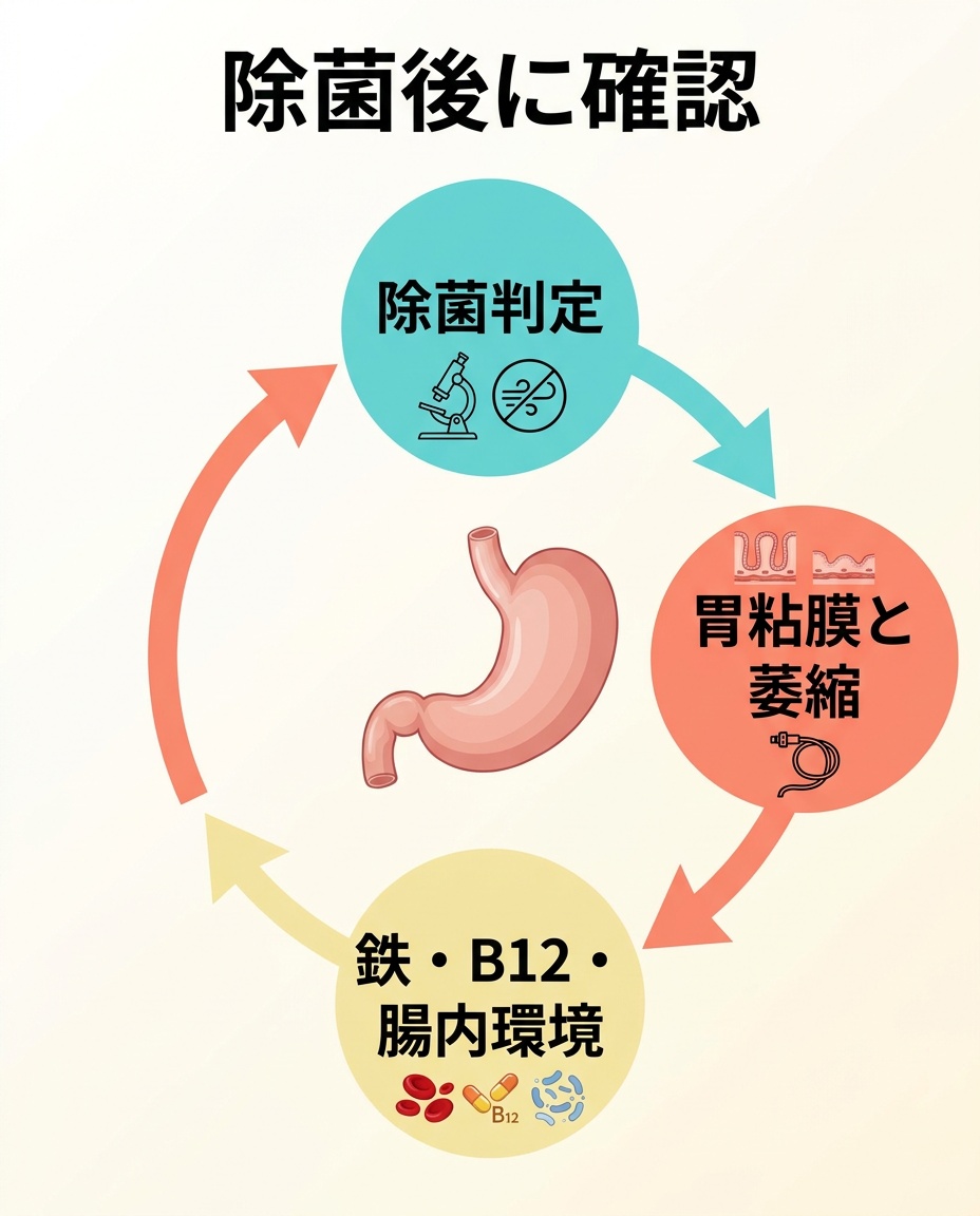 除菌後に確認したい3つの視点