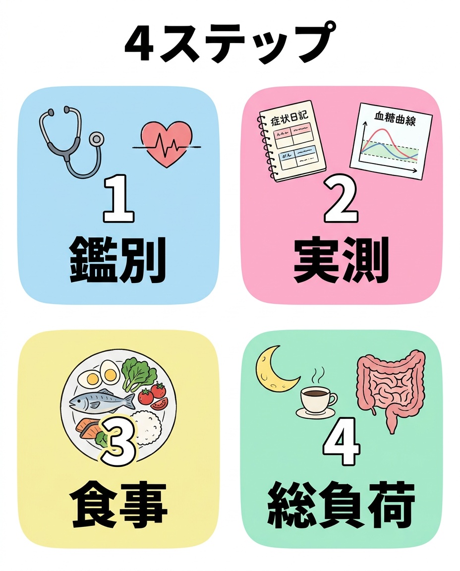 心と体を一緒に見る4ステップ