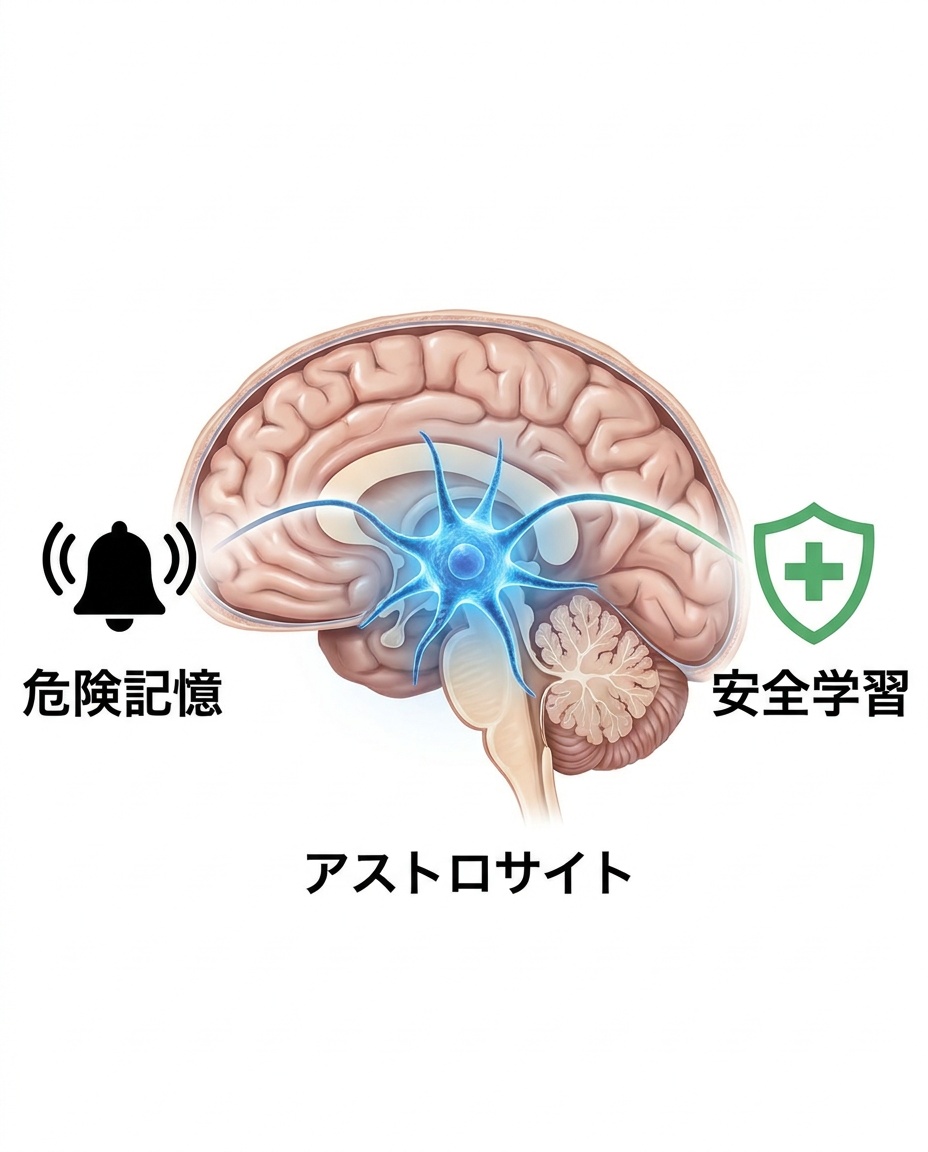 恐怖記憶と安全学習を支えるアストロサイト