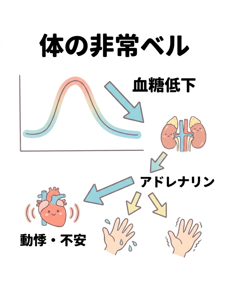 血糖低下に対する体の非常ベル