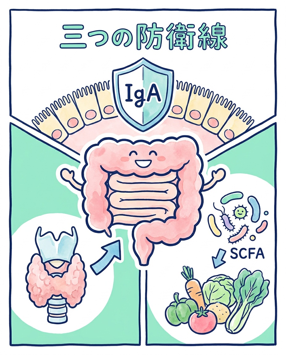 IgA・甲状腺・SCFAという三つの防衛線