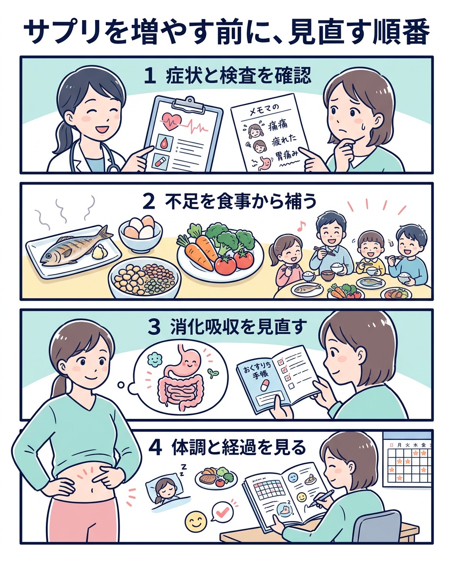 栄養と代謝を見直す4ステップ